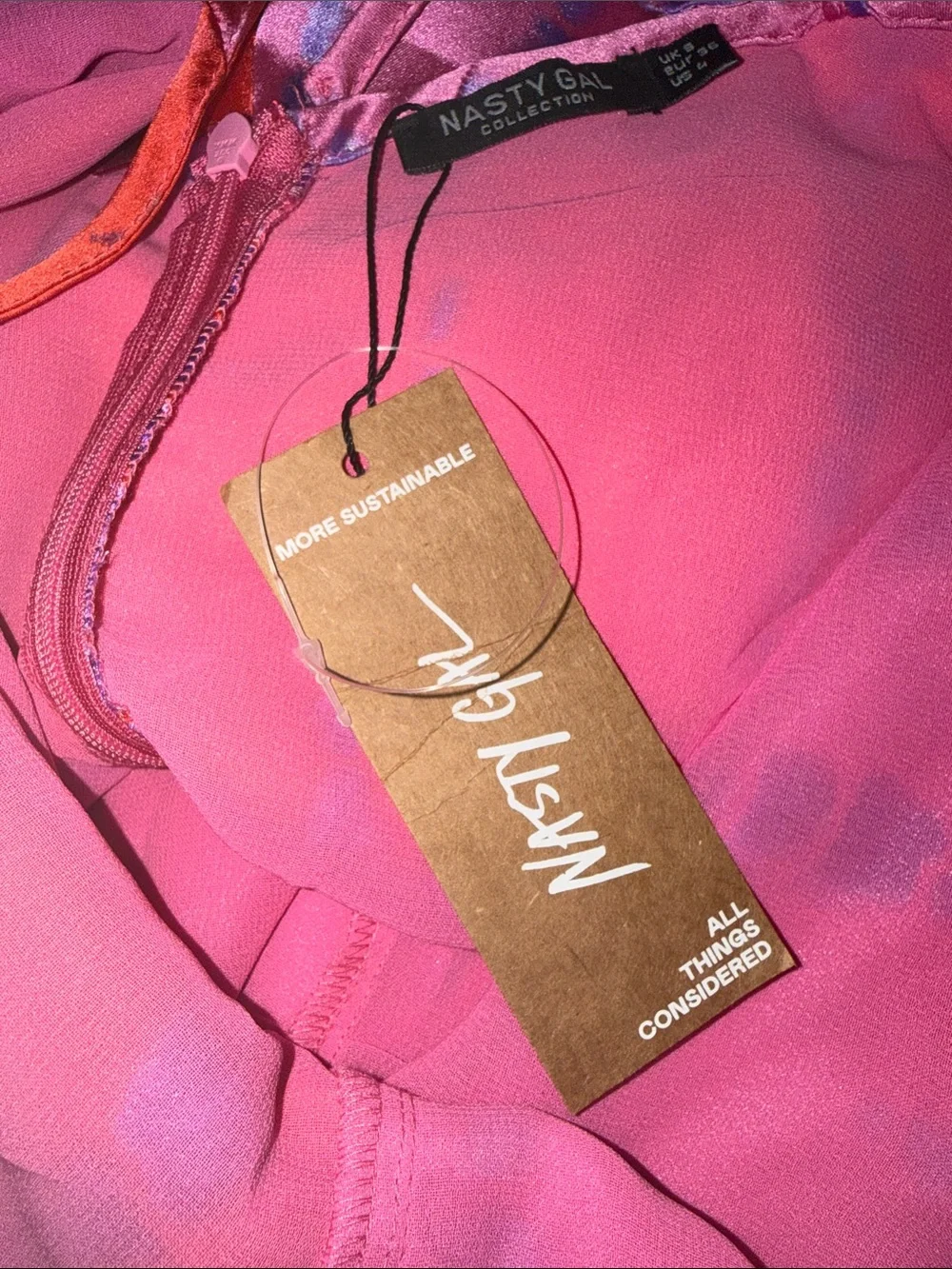 Nasty Gal Satin Jumpsuit - Picture 3 of 3
